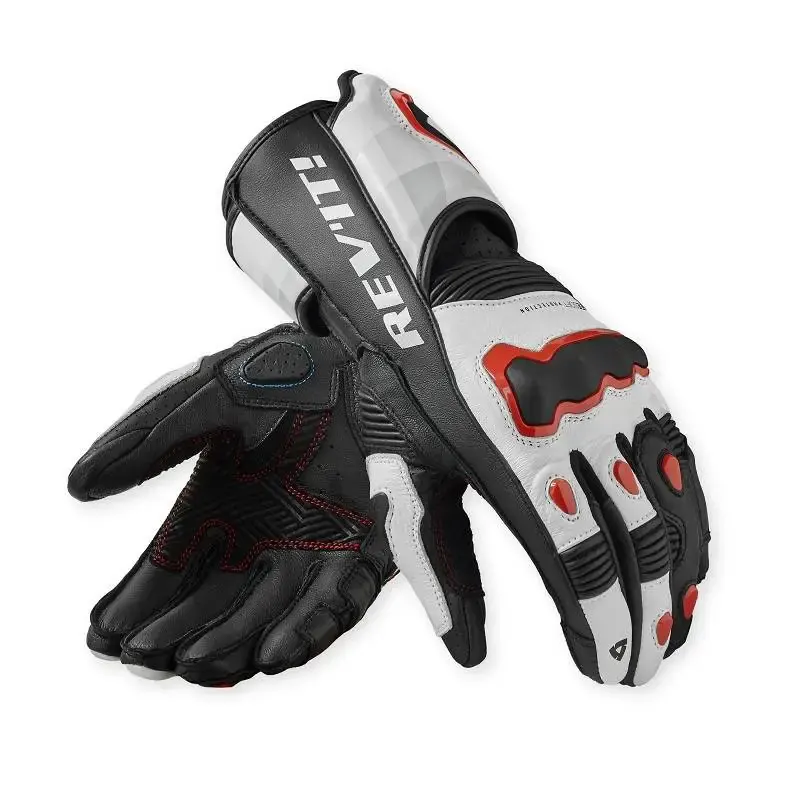 Guantes Rev'it Quantum 3 White/Neon Red FGS2343020