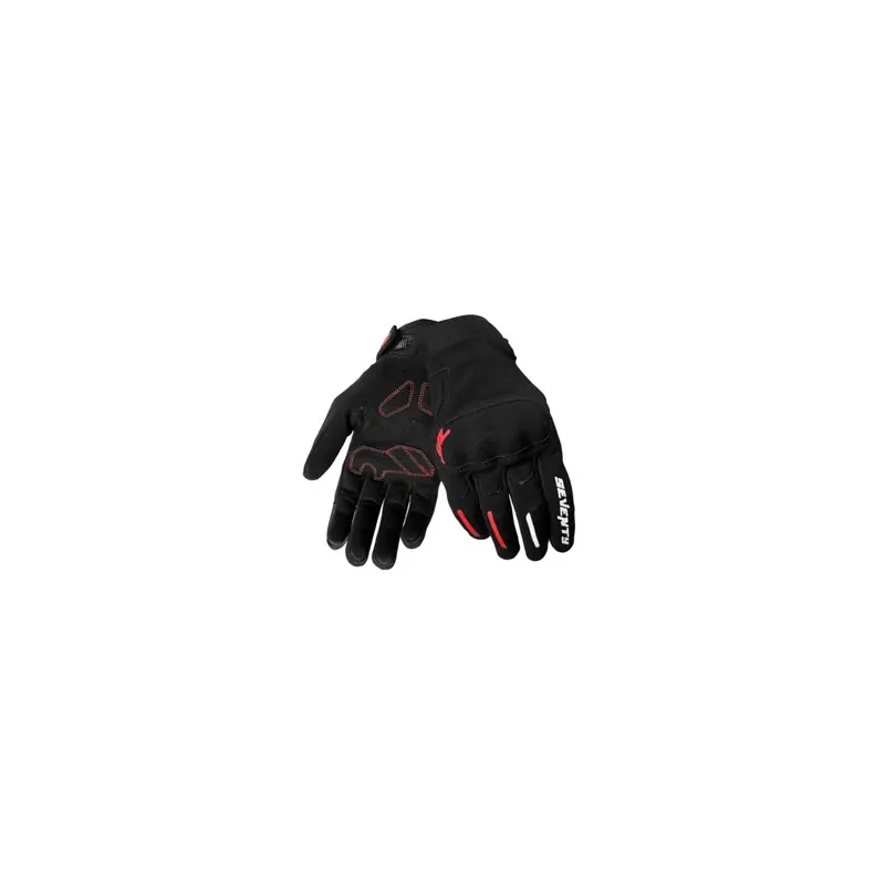 Guantes Seventy Degrees Verano SD-C40 Asphalt Negro, Rojo