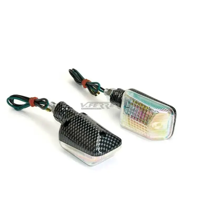 Juego Intermitentes Sur tige universal carbono/transparente