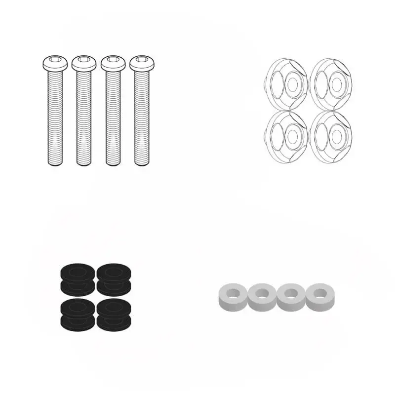 Kit Anclajes D2170KIT para Cúpula Givi 2170DT Y 2170D