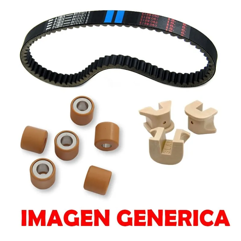 Kit correa + rodillos + patines Liberty 125 4T 3V Piaggio original