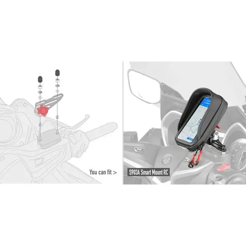 KIT ESPECIFICO PARA SMART MOUNT RC GIVI 02VKIT
