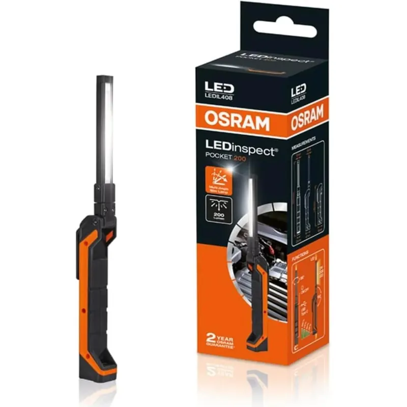 Lámpara de inspección LED OSRAM LEDIL408 LEDinspect POCKET200 recargable 200 lm