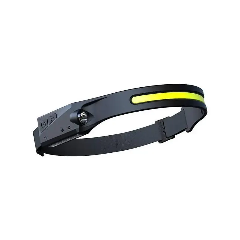 Lámpara Led COB frontal recargable diadema con sensor