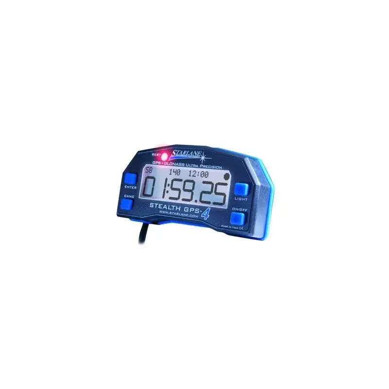 Lap Timer cronómetro GPS Starlane Stealth GPS-4 CSTHGPS4LTIP