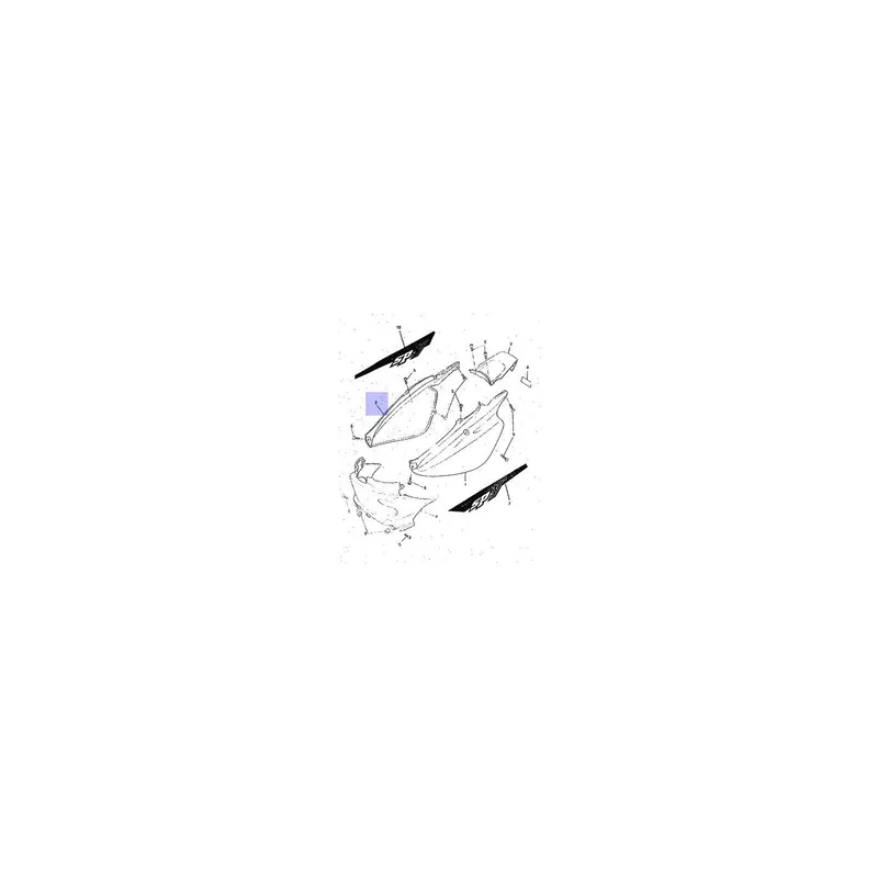 Lateral trasero derecho original para Yamaha BWS SPY 4SBF17310029
