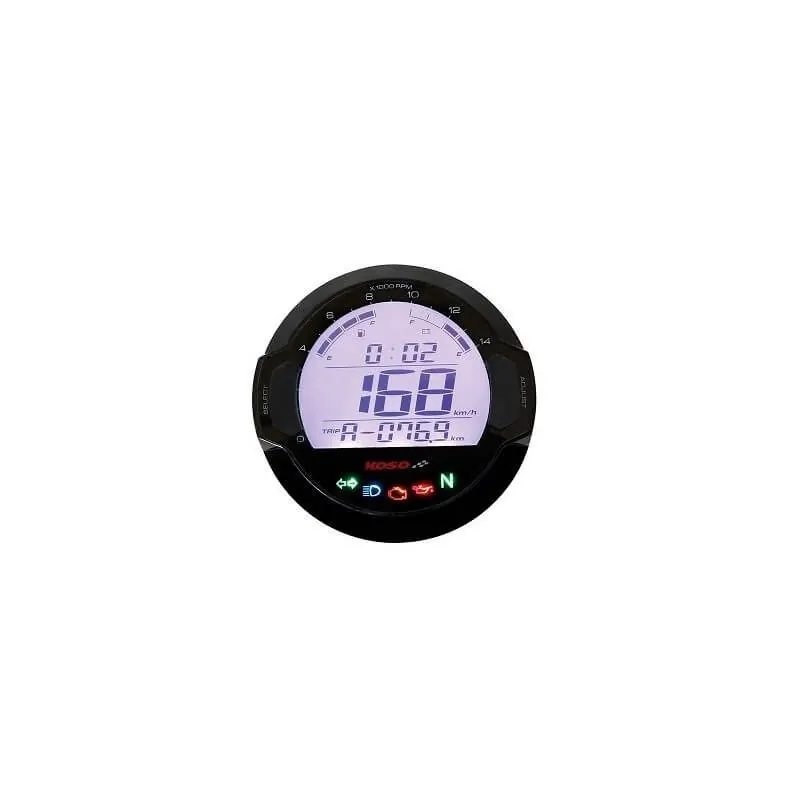 Marcador circular Koso D64 DL-03S negro / plata