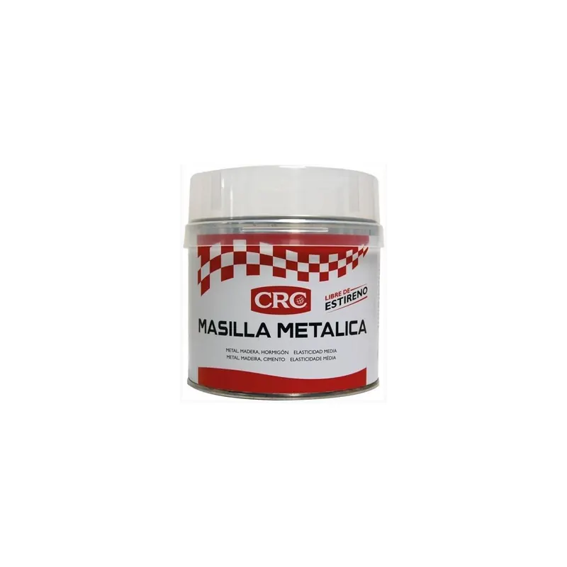 Masilla metálica CRC 33123-ES bicomponente con aluminio 1 kg