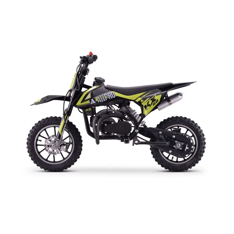 Minimoto KX 50cc AC 2.5cv Allpro - Amarillo flúor