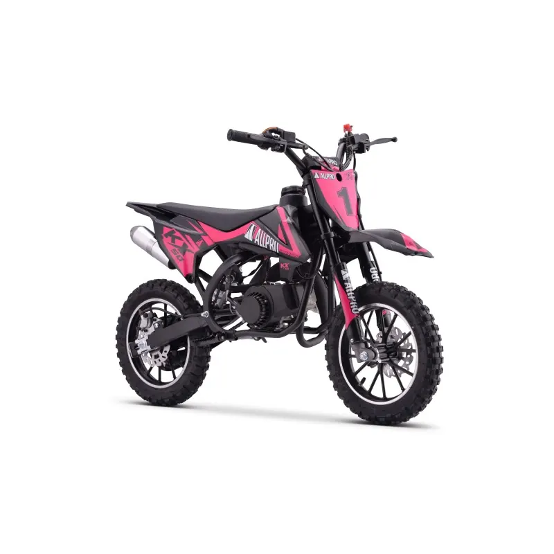 Minimoto KX 50cc AC 2.5cv Allpro - Rosa flúor