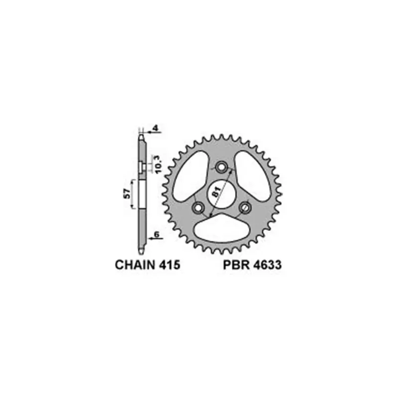 Moto3 Honda Oz Wheel 36Th P4633.36