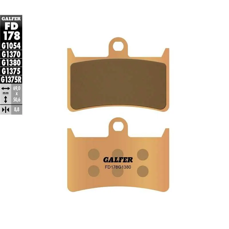 Pastillas de freno Yamaha MT 09 Galfer
