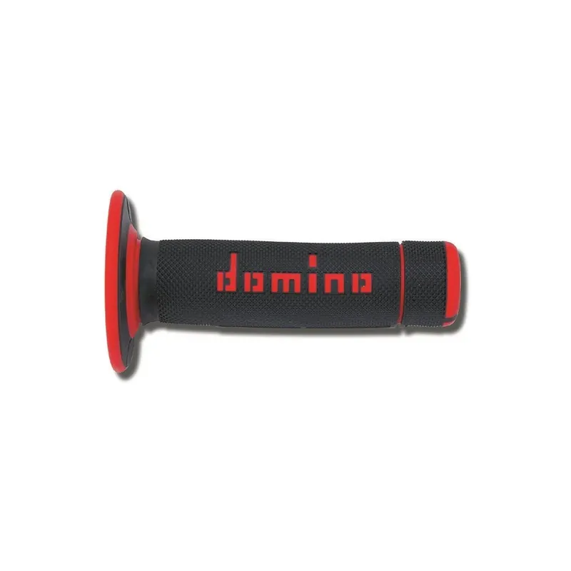 Puños de Domino A020 Off Road negro-rojo A02041C4240A7-1
