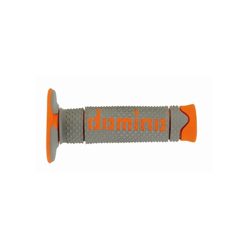 Puños de Domino A260 Off Road gris-naranja A26041C4552A7-0