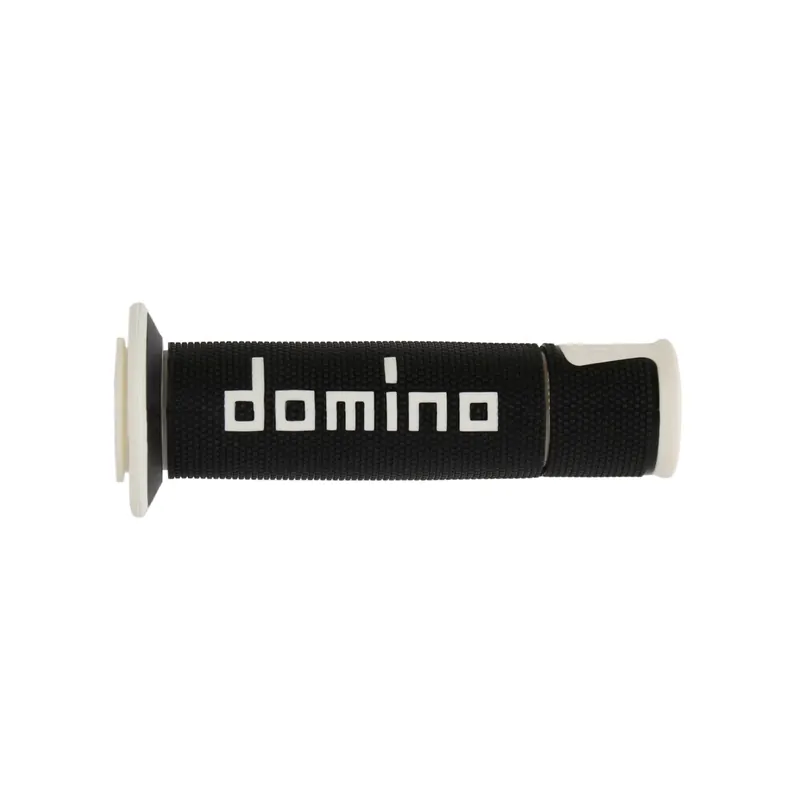 Puños de Domino negro/blanco carretera-racing A45041C4640B7-0