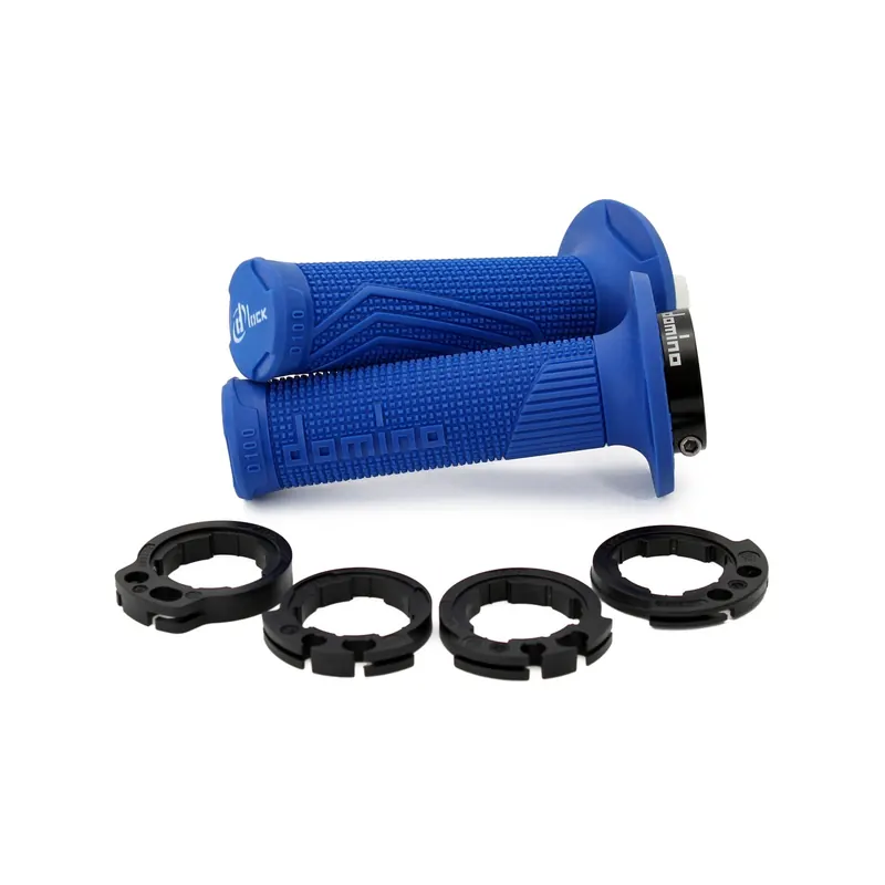 Puños Domino D-Lock azul con anillos Push-Pull - D10046C4800A9-0