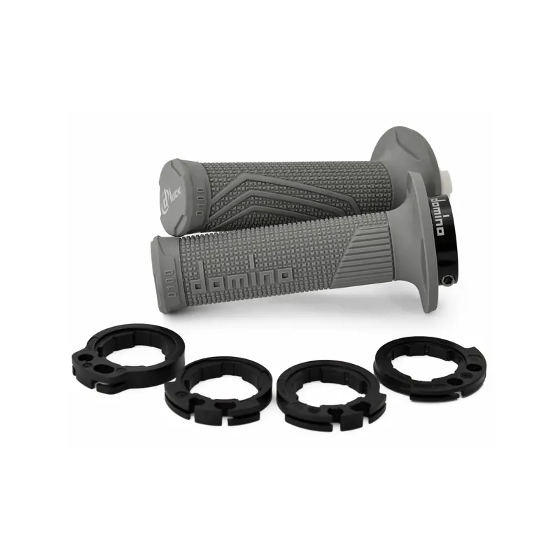 Puños Domino D-Lock gris con anillos Push-Pull - D10046C5200A9-0