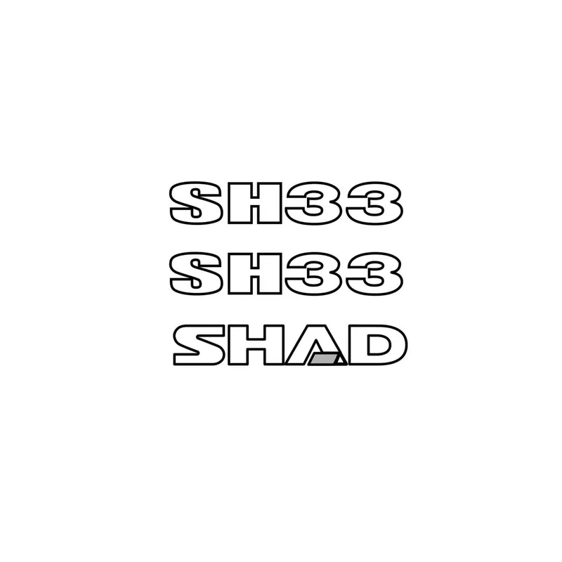 Set de adhesivos laterales gris plata SH33 SHAD D1B332ETR