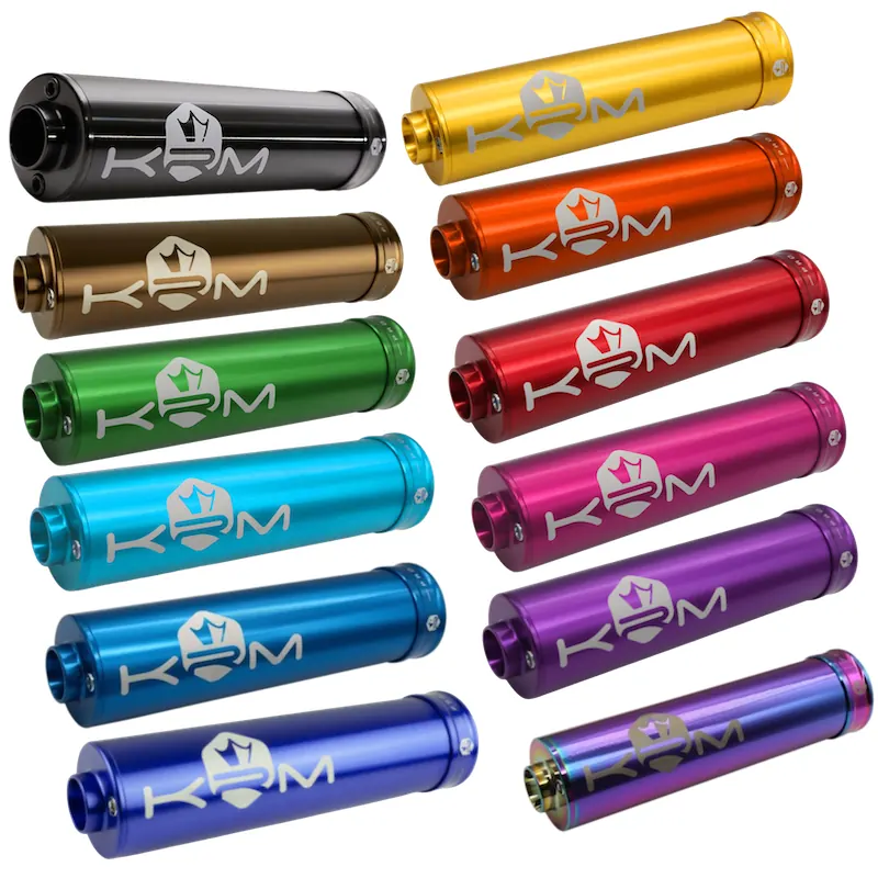 Silenciador de escape 90-110cc KRM Color entero