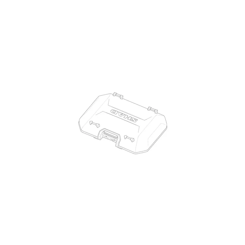 Tapa aluminio SHAD para maleta de moto Terra 203471R