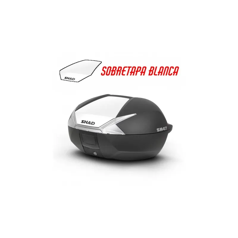 Tapa SHAD para maleta moto SH47 color blanco D1B47E08